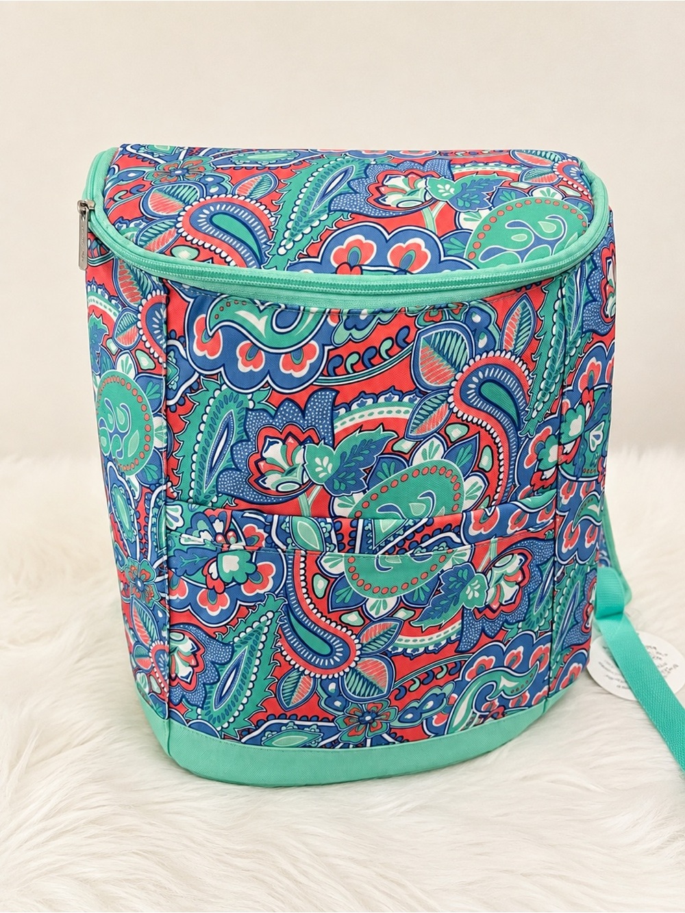 Viv & Lou Paisley Insulated Backpack Cooler NWT
